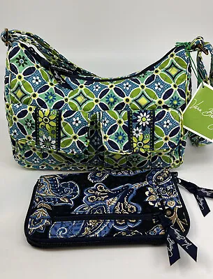 Vera Bradley Libby Daisy Crossbody/Shoulder Bag & Windsor Travel Wallet NWT • $42