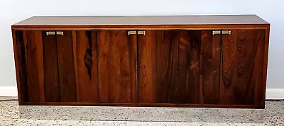 Milo Baughman Bernhardt Flair Rosewood  And Chrome Buffet Sideboard Mid Century • $3250