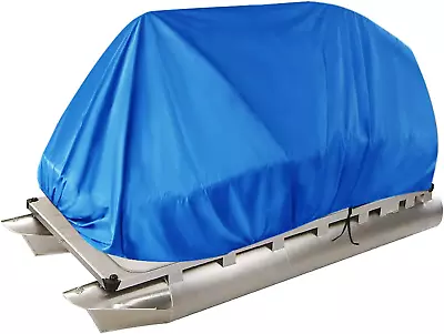 17-20Ft Boat Cover Dark Blue Heavy Duty With Support Pole Replacement For Rain S • $86.21