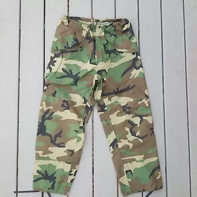 Military Trousers Extended Cold Weather Woodland Camo Medium Goretex (Near Mint) • $49.99