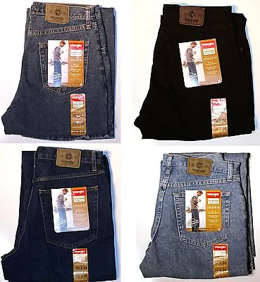 New Wrangler Five Star Relaxed Fit Jeans All Men`s Sizes Four Colors Available • $29.99