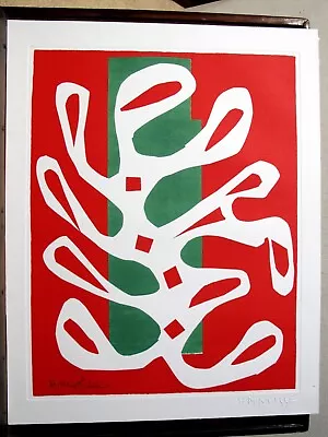 HENRI MATISSE Hand Signed & Stamped Lithograph Color Print Original XX-RARE! • $3750