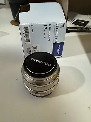 Olympus M.Zuiko Digital 17mm F/1.8 AF Lens For  Micro  Four Thirds (Silver) • $68