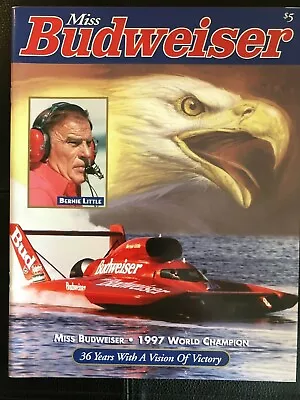 1998 Miss Budweiser U-1 HYDROPLANE WORLD CHAMPION YEARBOOK Anheuser-Busch APBA • $5.99