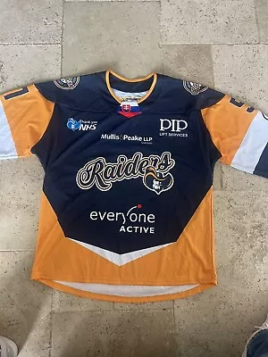 Raiders Ice Hockey Match Worn Shirt • £50