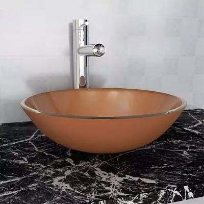 £87.10 • Buy Bathroom Oval Wash Basin Sink Washing Bowl River Stone/Glass/Marble/Solid Teak