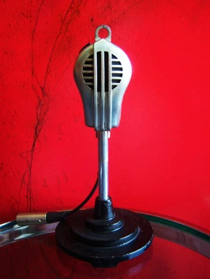 £88.42 • Buy Vintage 1940's Turner 9D / T-55 Dynamic Microphone Hi Z Harp W Cable Shure Ampex