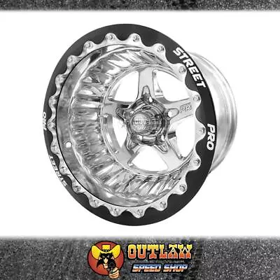 Street Pro Ii Convo Wheel Polished 15x10  4.5 Bs Fits Chev - Stp002-bl151000-pol • $933.75