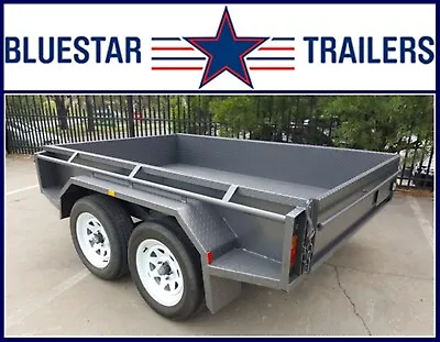 $3000 • Buy 8x5 HEAVY DUTY TANDEM TRAILER, HIGH SIDES, HYDRAULIC BRAKES,FULLY WELDED 2.0 Ton