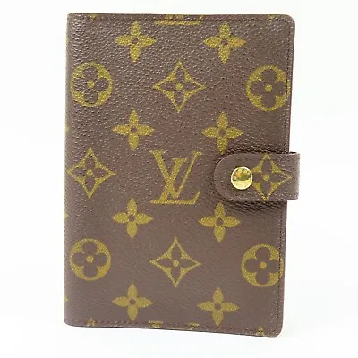 LOUIS VUITTON Agenda PM Note Cover Monogram Leather Brown R20005 France 79193 • £135.02