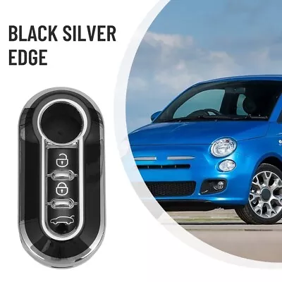 Car Key Key Case High Quality Car Accessories 3 Button Cover Case For Fiat 500 • $17.90