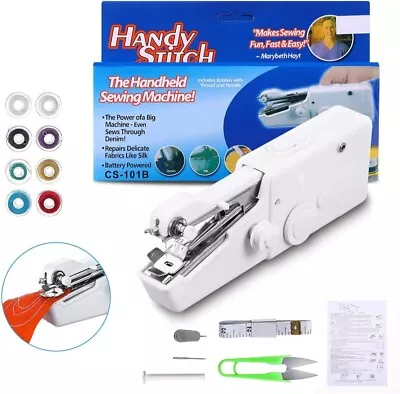 Mini Portable Sewing Machine Handheld Cordless Handy Stitch For Small Use -Bonus • $13.99