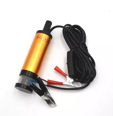 NEW 12V Mini Refueling Submersible Diesel Fuel Water Oil Transfer Drum Pump 8GPM • $17.60