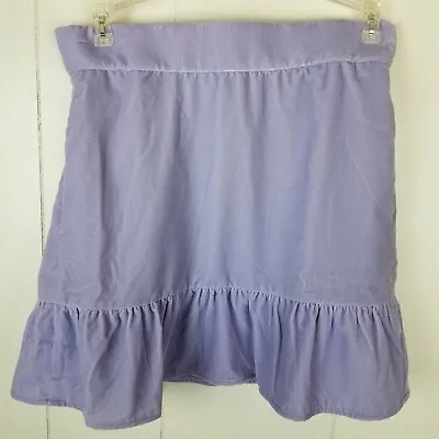 J Crew Peplum Velvet Skirt Light Thistle Sz XS H2657 Lavender Purple Womens  • $19.99