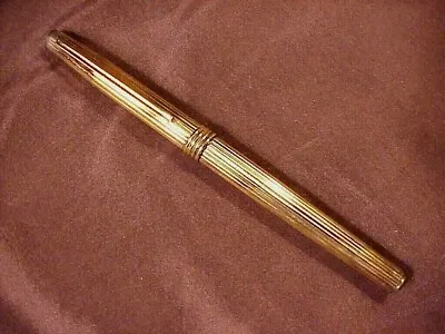 +  Christian Dior Sterling Vermeil Fountain Pen Fluted Godron Pattern 14k Nib • $250