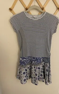 Naartjie Kids Dress Size XXXL 9 Yr Cotton Knit Light Purple Fun Cute • $16