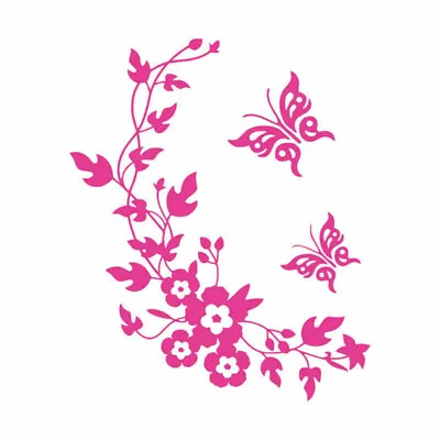 £3.98 • Buy Butterfly Flower Toilet Seat Sticker Wall Stickers Bathroom Decals Removable