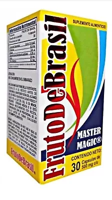 FRUTO DE BRASIL - Master Magic 30 Capsules Weight Loss Management Natural • $20.70