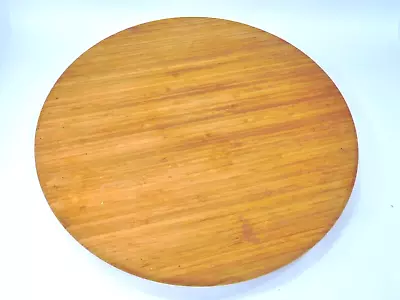 Lazy Susan  Wooden Turntable Dining Table Rotating Tray Round 53 CM - H2 P746 • £5.95