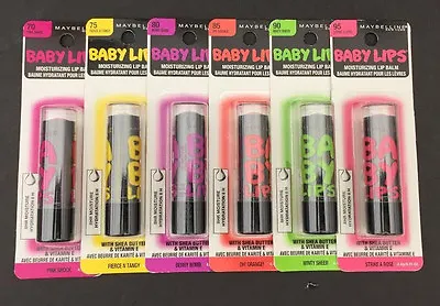  Maybelline  Baby Lips Moisturizing Lip Balm YOU CHOOSE • $4.49