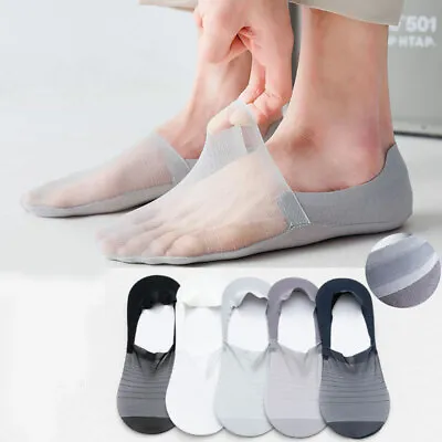 $2.12 • Buy Men Invisible No Show Socks Summer Thin Breathable Low Cut Short Hosiery Casual