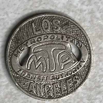 Los Angeles CA Metropolitan Transit Authority Transit Token MTA One Fare T129 • $3.99