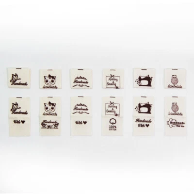 $2.66 • Buy 100Pcs Personalized Craft Labels Sew In Fabric Clothing Labels Loop Labels Tags
