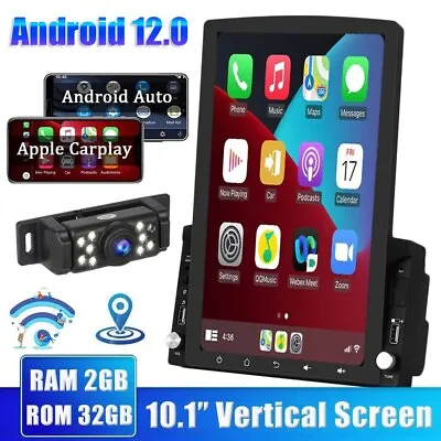 10.1  2 Din Car Stereo Radio Android 12 Apple Carplay Auto GPS WiFi Touch Screen • $121.99