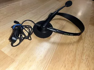 Microsoft XBOX 360 Genuine OEM Black Wired Chat Headset With Mic • $3.99