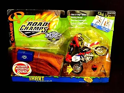 MXS Road Champs CAREY HART Action Figure & Dirtbike!  RED GRAVITY GAMES VARIANT! • $125