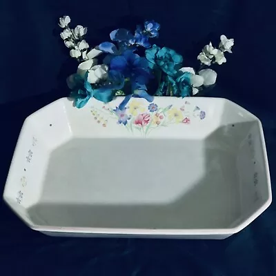 Vitorian Flowers By Sarma Studios Baking Casserole Dish Micro/Oven 10” X 13 1/2” • $14.03