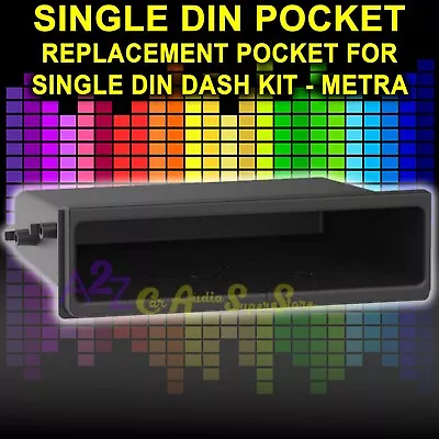 Universal Stereo Radio Replacement Pocket For Dash Kit Black Storage Space Metra • $12.99