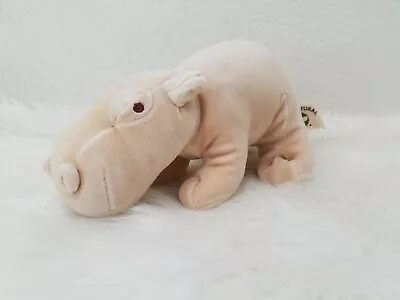 My Natural Plush Animal Beige HIPPO Hippopotamus 11 X5  Jane Goodall MiYim 2010 • $9.85