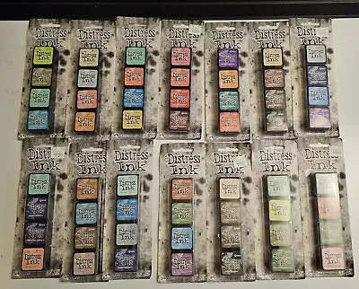 NEW Ranger Tim Holtz Mini Distress Ink Stamp Pads  (4 Ink Pads) All 14 Included  • $139