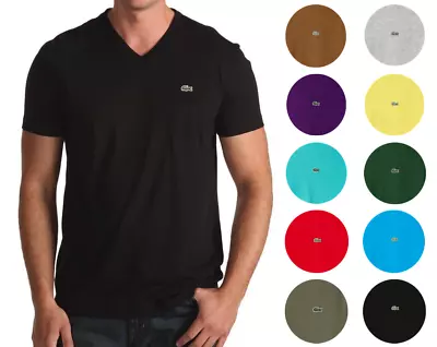 $43.78 • Buy Lacoste Men's Premium Pima Cotton Sport Athletic Jersey V-Neck Shirt T-Shirt