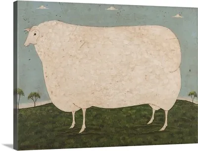 Sheep-On Blue Canvas Wall Art Print Wildlife Home Decor • $329.99