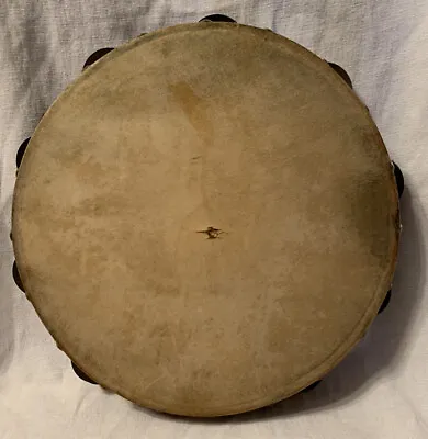 Vintage Rogers Product Tambourine Calf Skin Small Hole In The Head • $74.98