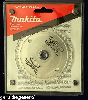 NEW MAKITA 721003-8 COMBINATION SAW BLADE 3-3/8  X 50 STEEL TEETH  • $13.99