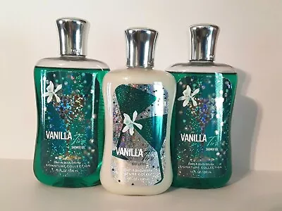 Bath & Body Works Vanilla Tini 1 Lotion & 2 Shower Gel Set New • $45