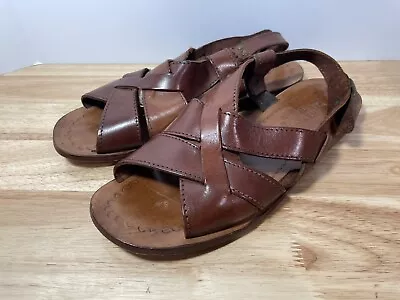 Vintage Women's Vero Cuoio Remy Stylie Made In ItalyLeather Sandals Size 43 • $24.99