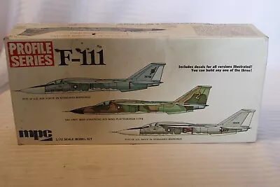 1/72 Scale MPC F-111 Jet Kit #2-1510-150 BN Open Box • $30