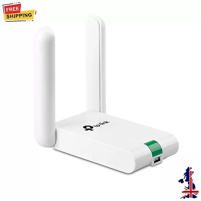 TP-LINK 300 Mbps WiFi Adapter - High Gain Wireless Internet USB Dongle Powerful • £15.99