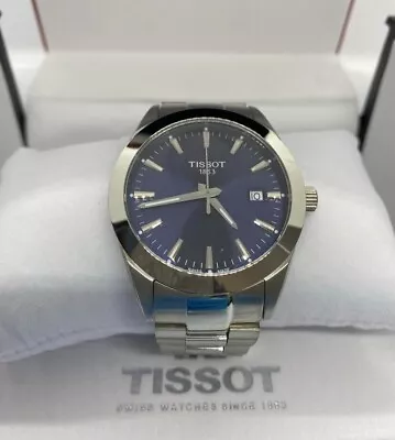 TISSOT Gentleman Quartz Blue Dial 40 Mm Men's Watch T127.410.11.041.00  • £165