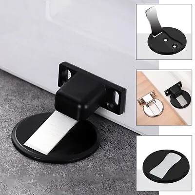 £6.36 • Buy Zinc Alloy Magnetic Door Stop Set Stopper Holder Floor Mount Self-Adhesive Catch