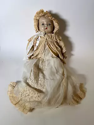 1930s Madame Alexander Doll Victorian Dress Open Close Eyes • $20