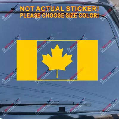 Flag Of Canada Canadian Decal Sticker Maple Leaf Car Vinyl Pick Size Color • $2.50