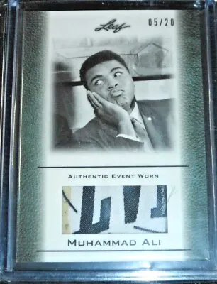 2010 Leaf The Greatest Muhammad Ali Worn Memorabilia Logo Trunks/Glove/Mem #D/20 • $499.95