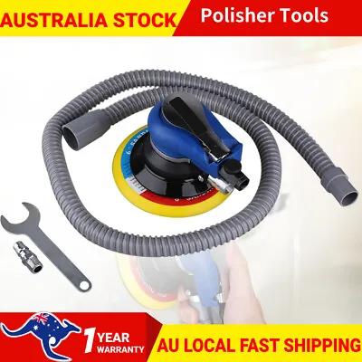 6'' Air Random Orbital Palm Polisher Sander Vacuum Pneumatic Tool 150mm + Wrench • $43.89