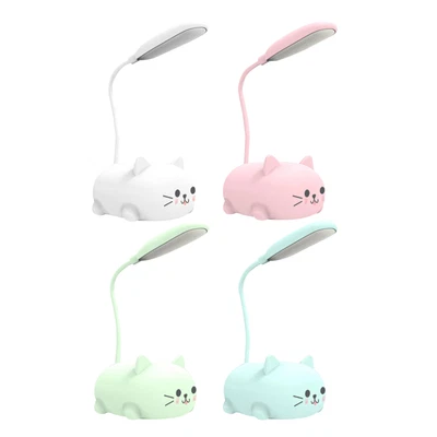 $16.89 • Buy Mini Cat USB Lamp LED Cute Animal Night Light Rechargeable Table Lamp For Kids