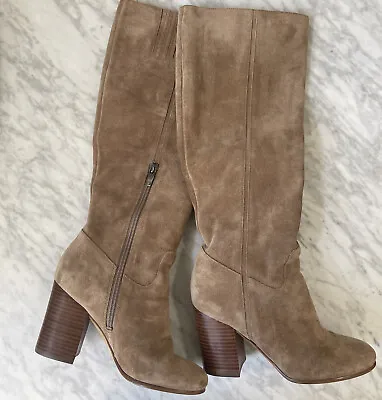 Via Spiga Boots 5.5 M Biege Suede 3 1/4  Heel • $29.90